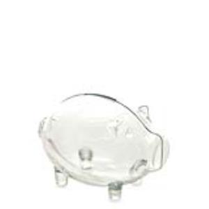 ALCANCIA CERDITO PEQUEÑO Transparente