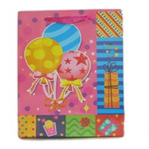 BOLSA REGALO GRANDE BOMBAS (6716-3) Rosado