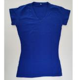 CAMISETA ALGODON DAMA AZUL TALLA M