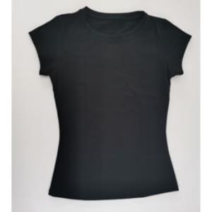 CAMISETA ALGODON DAMA NEGRA TALLA M