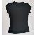 CAMISETA ALGODON DAMA NEGRA TALLA S