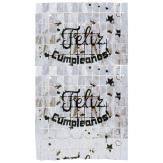 CORTINA FELIZ CUMPLEAÑOS Plata
