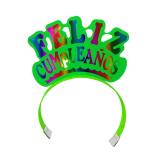 CORONA FELIZ CUMPLEAÑOS X 12 Verde