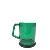 CHIKY MUG PLASTICO 1 ONZ Verde