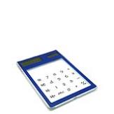 CALCULADORA TRANSLUCIDA Azul