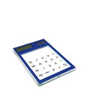 CALCULADORA TRANSLUCIDA Azul