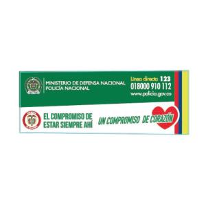 ESFERO INSTITUCIONAL MINISTERIO DE DEFENSA NACIONAL POLICIA NACIONAL