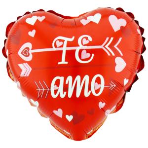 GLOBO M 10" CORAZON TE AMO (1001-12)