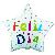 GLOBO M 10" ESTRELLA FELIZ DIA 3 (1011-06)