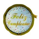 GLOBO M 10" REDONDO FELIZ CUMPLEAÑOS 1 (1015-04)