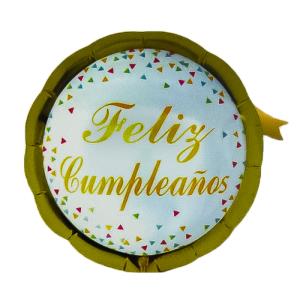 GLOBO M 10" REDONDO FELIZ CUMPLEAÑOS 1 (1015-04)