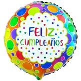 GLOBO M 10" REDONDO FELIZ CUMPLEAÑOS 3 (1015-12)