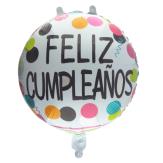 GLOBO M 18" CIRCULO FELIZ CUMPLEAÑOS 1 (1811-07)