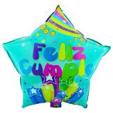 GLOBO M 18" ESTRELLA FELIZ CUMPLEAÑOS 1 (1819-00)