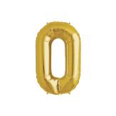 GLOBO NUMERO CERO 16" (D16-0) Dorado