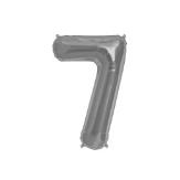 GLOBO NUMERO SIETE 16" (P16-7) Plata