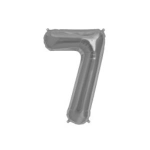 GLOBO NUMERO SIETE 30" (P30-7) Plata
