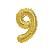GLOBO NUMERO NUEVE 16" (D16-9) Dorado
