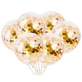 GLOBO TRANSPARENTE CON RELLENO (1013-01) Dorado