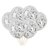 GLOBO TRANSPARENTE CON RELLENO (1013-00) Plata