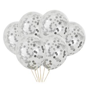 GLOBO TRANSPARENTE CON RELLENO (1013-00) Plata