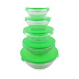 JUEGO DE RECIPIENTES DE VIDRIO Verde