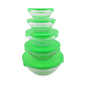 JUEGO DE RECIPIENTES DE VIDRIO Verde