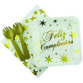 KIT FELIZ CUMPLEAÑOS ESTRELLA Dorado