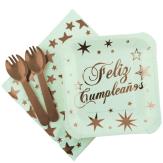KIT FELIZ CUMPLEAÑOS ESTRELLA Oro Rosa
