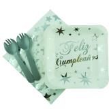 KIT FELIZ CUMPLEAÑOS ESTRELLA Plata