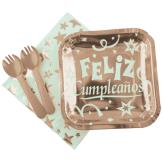 KIT FELIZ CUMPLEAÑOS Oro Rosa